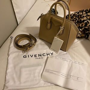 Givenchy Mini Antigona Camel Beige NWT